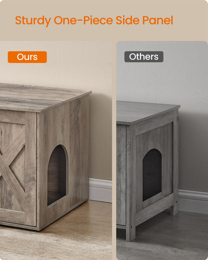 Feandrea Cat Litter Box Enclosure, Litter Box Furniture Hidden, Box