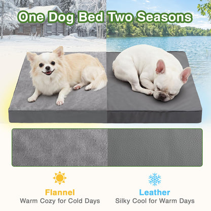 Waterproof Dog Bed Medium Size Dog, Outdoor Washable Crate Pad Bed