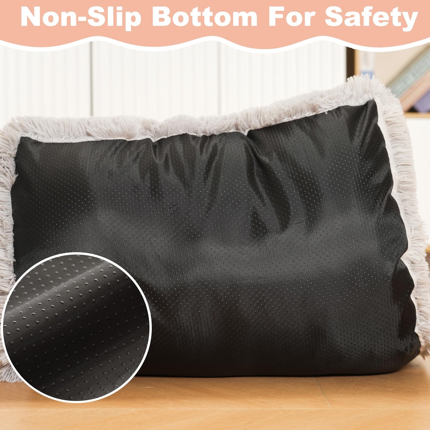 Bedfolks Plush Dog Crate Pad, Washable Dog Kennel Bed, x21" Bed