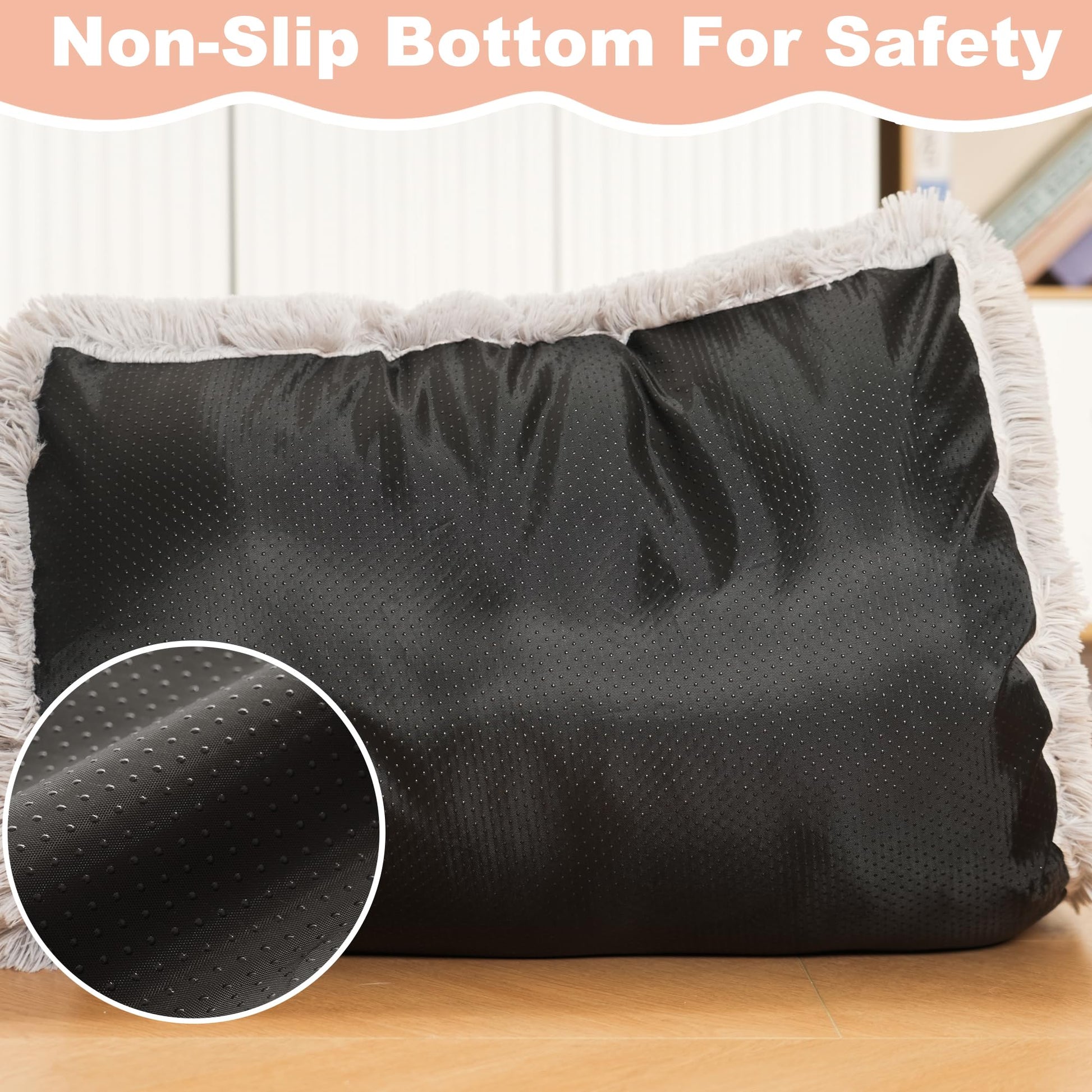 Bedfolks Waterproof Dog Crate Pad, Extra Large, Plush Faux Fur Bed