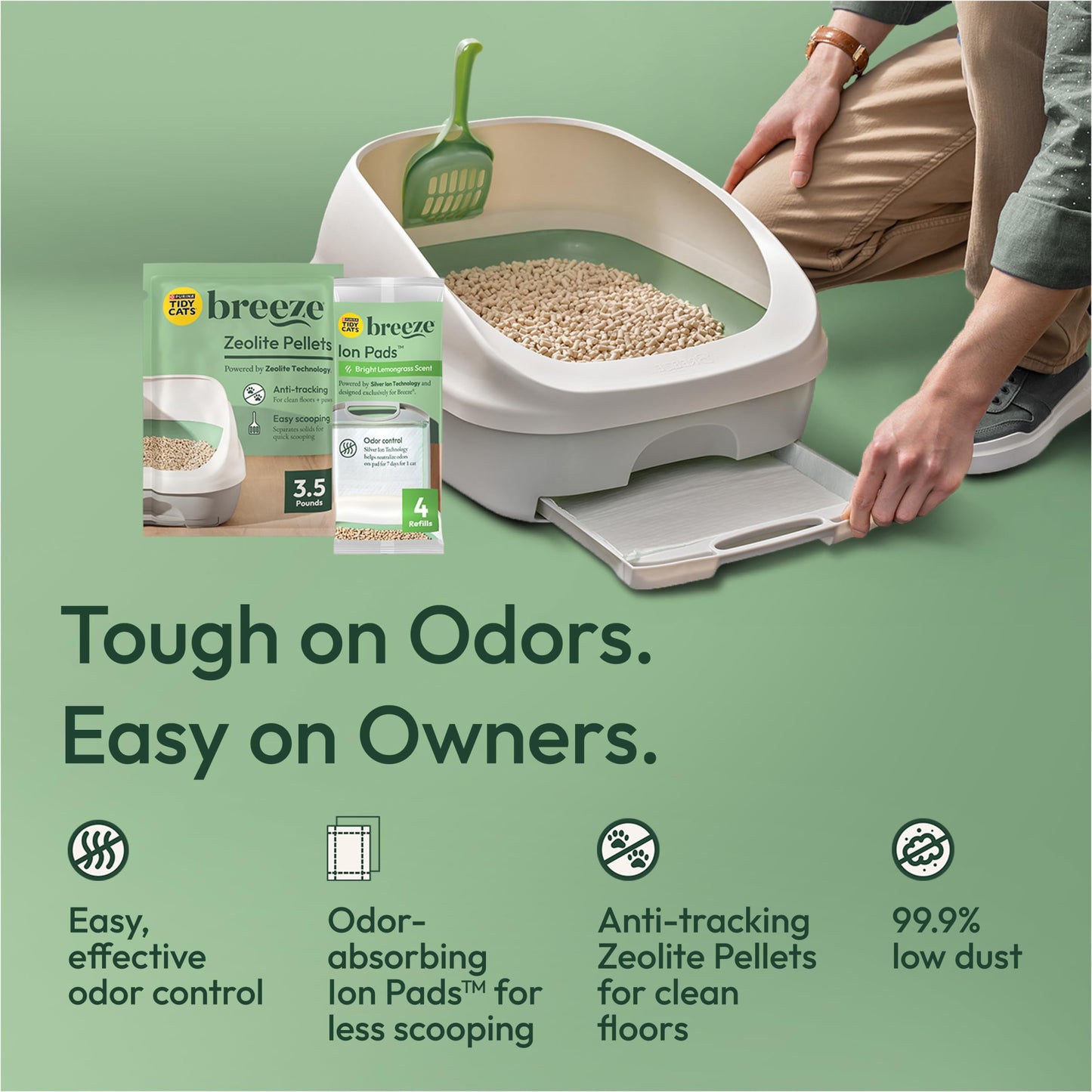 Purina Tidy Cats Breeze Litter System Cat Refill Bundle Box
