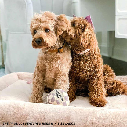 Haute Diggity Dog Chewy Vuiton Ball Plush Squeaky Dog Toy