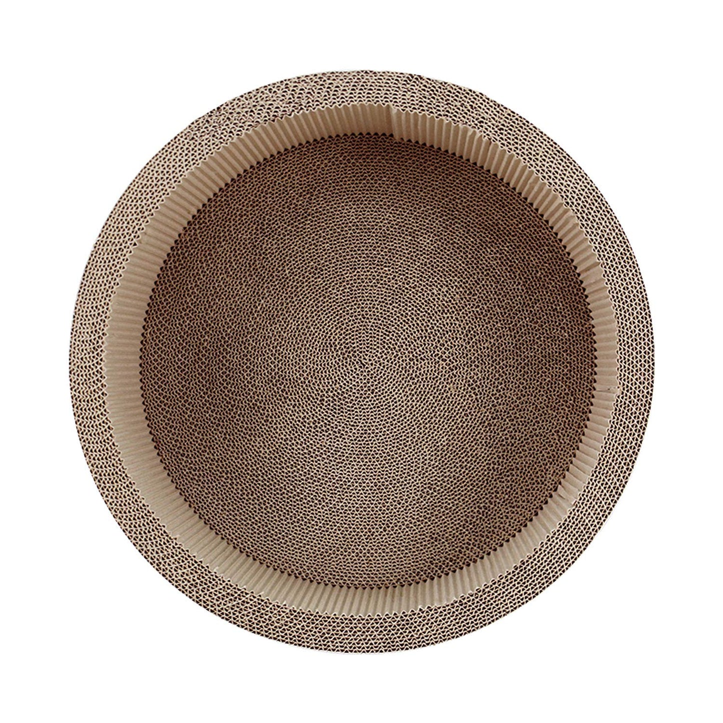 FluffyDream Cat Scratcher Post Board, Round Cat Scratching Lounge Pad