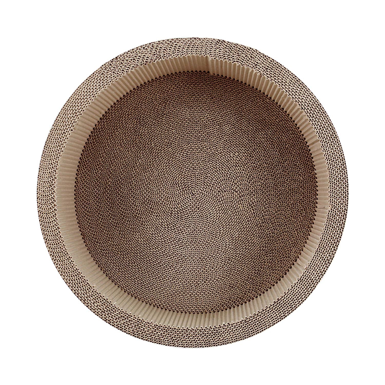 FluffyDream Cat Scratcher Post Board, Round Cat Scratching Lounge Pad