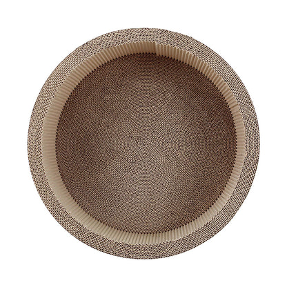 FluffyDream Cat Scratcher Post Board, Round Cat Scratching Lounge Pad
