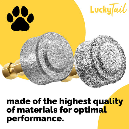 LUCKY TAIL Dog Nail Grinder Hard Soft Replacement Heads Tool