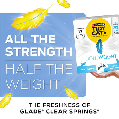 Purina Tidy Cats LightWeight With Glade Clear Springs Multi-Cat Box