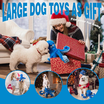 LEGEND SANDY Tough Dog Toys, Stuffed Chew Large Dog Toys to Keep Chew