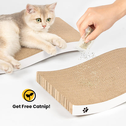 Cat Scratcher, Durable Scratch Pad, Corrugated Cardboard Pad