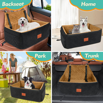 NEEZUKAR Dog Car Seat for Large Medium Dogs,Washable Pet Car Seat