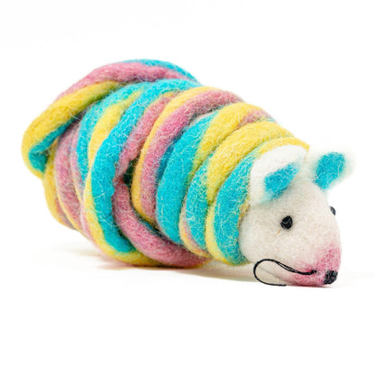 Catch a Mouse Wool Cat Toy 6-Foot Tail Indoor Cat Kittens. Pride Mouse