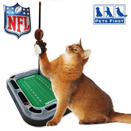 Pets First CAT BALL BELL TOY New England Patriots Football Catnip