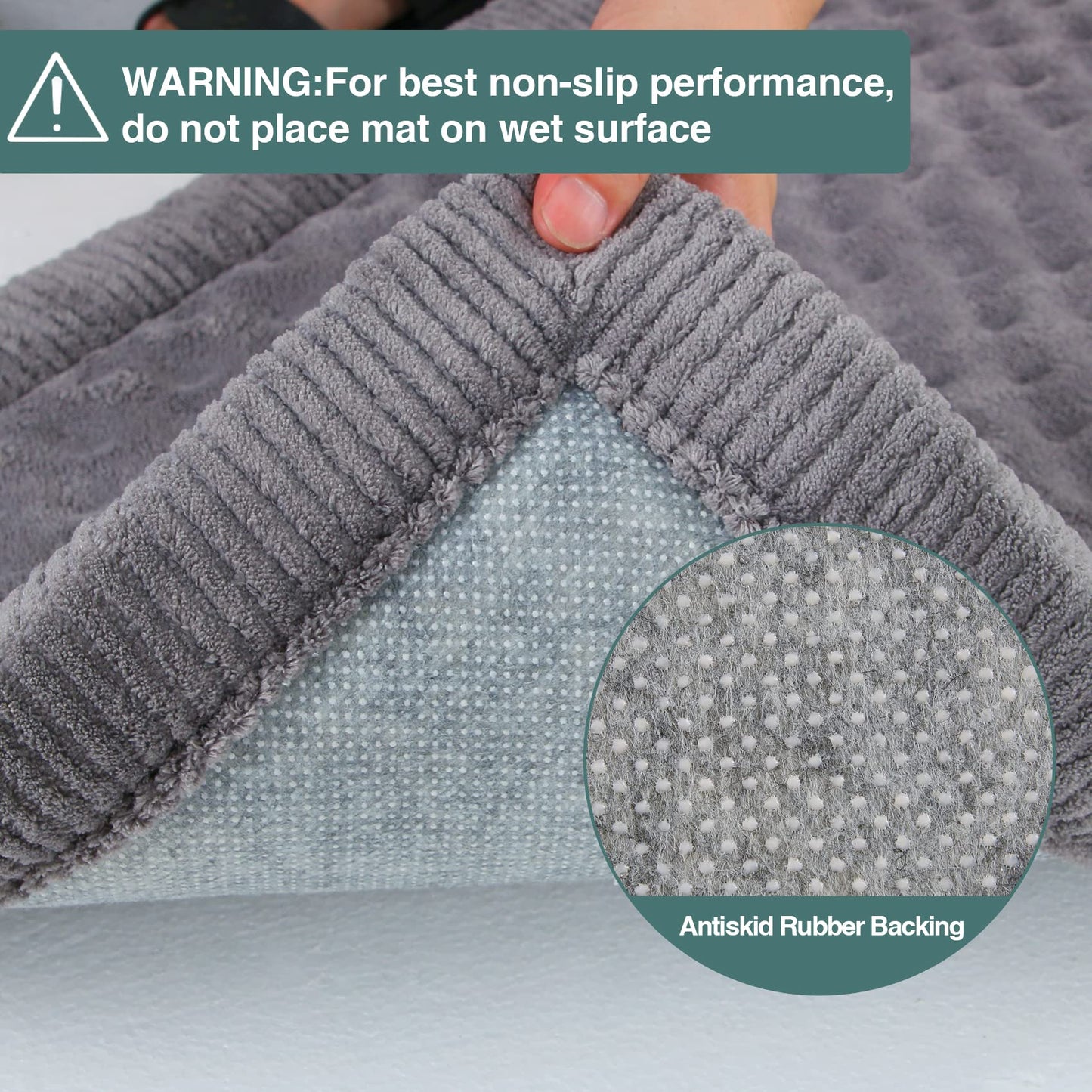 PAGGED Large Dog Crate Pad Memory Foam Dog Kennel Bed Soft Flannel Bed