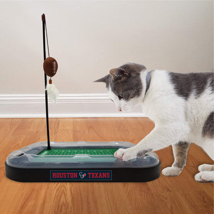 Pets First Catnip Toy HOUSTON TEXANS FOOTBALL FIELD CAT SCRATCHER TOY