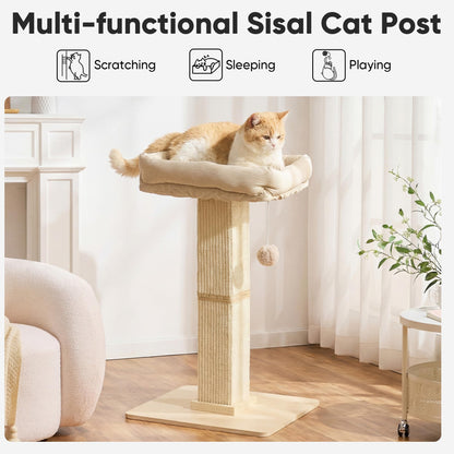 FUKUMARU Cat Scratching Post, Modern Style Tall Scratch Posts