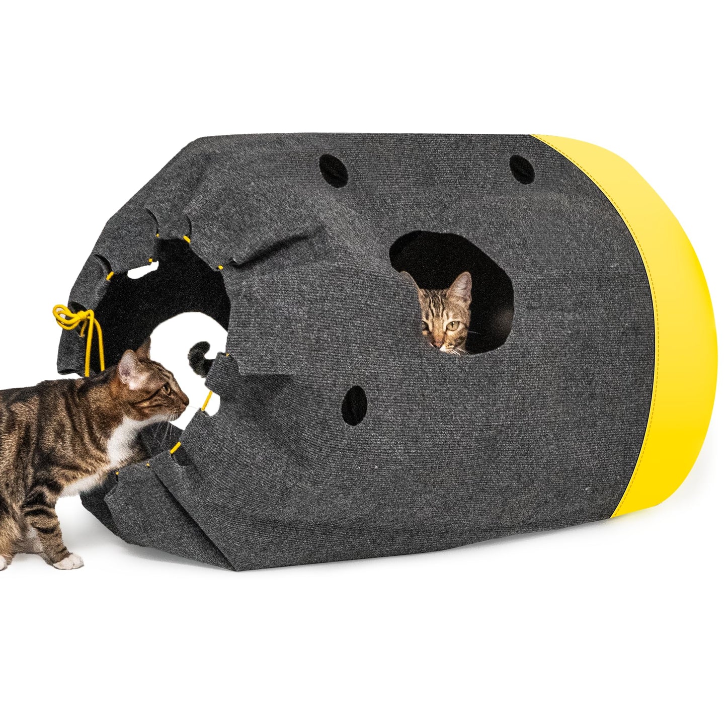 Homrich Interactive Cat Play Bag- Durable Rug for Hide and Seek Mat
