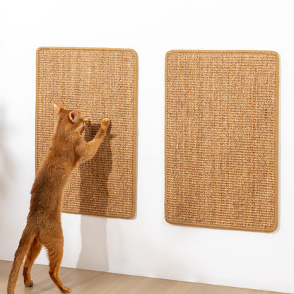 Conlun Cat Scratcher Mat,Sisal Cat Scratch Pad with Hook&Loop Pad