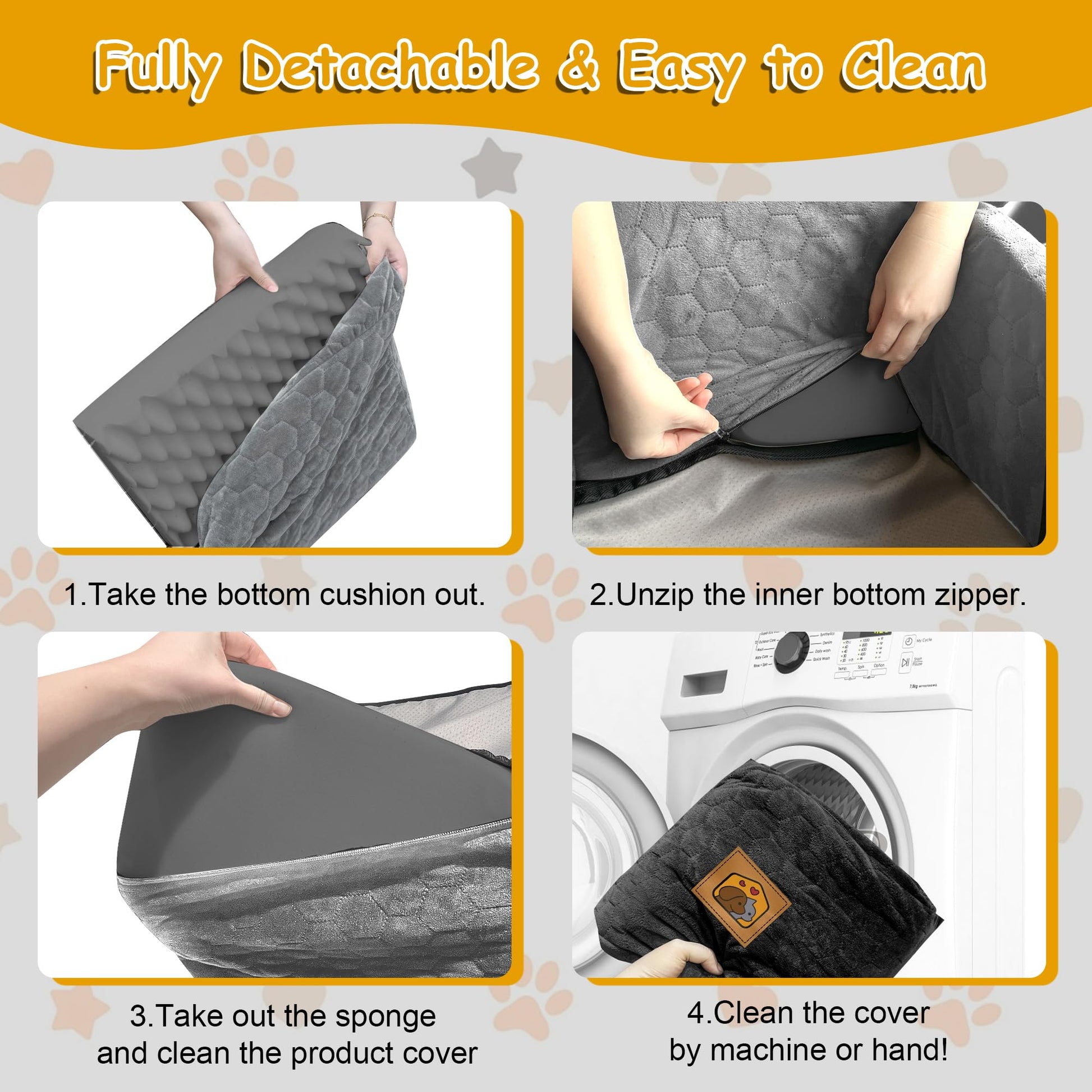 Dog Car Seat for Small/Medium Dogs, Memory Foam Dog Booster Seat