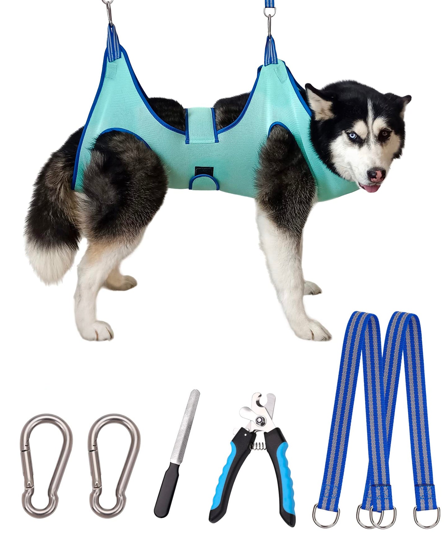Kkiimatt Dog Grooming Hammock Harness, Hanging Harness Holder for Nail
