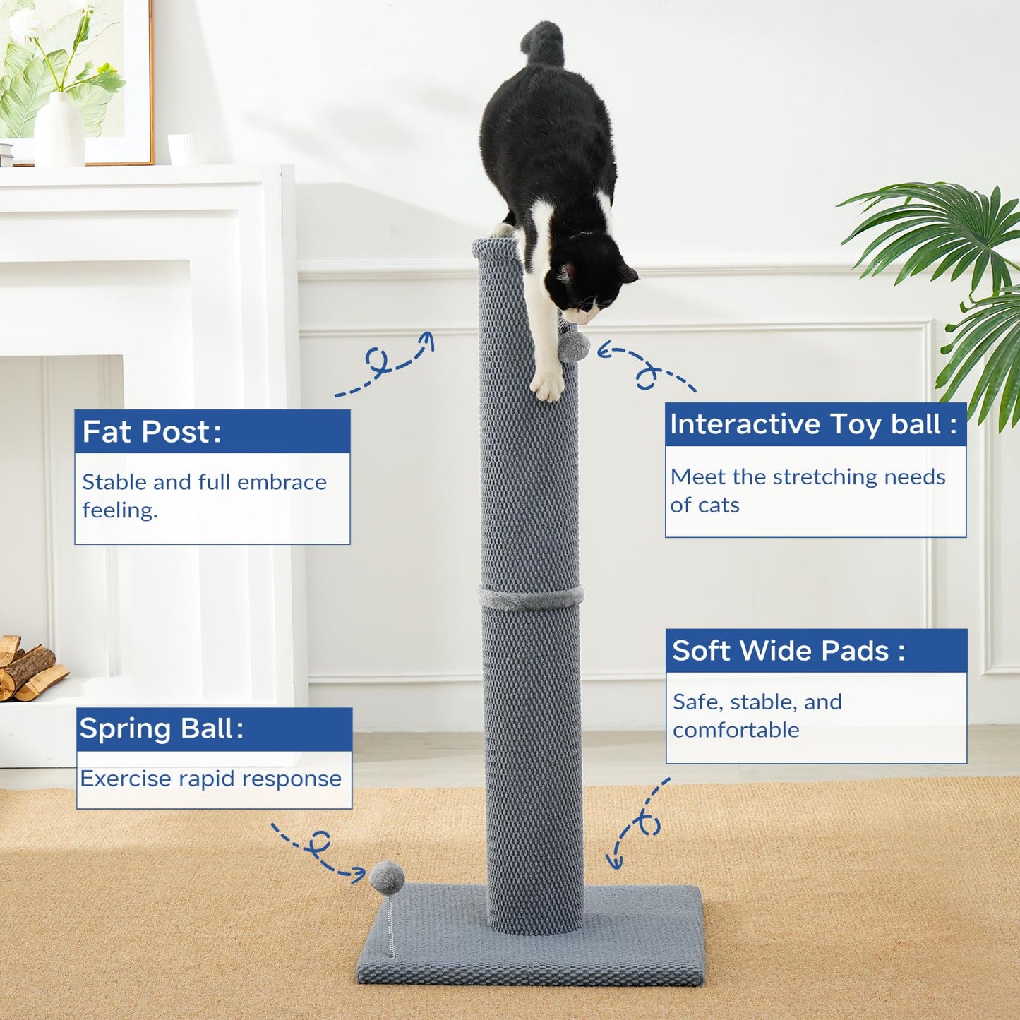 Cat Craft Cat Scratching Post Large Reticulate Carpet Scratching Post