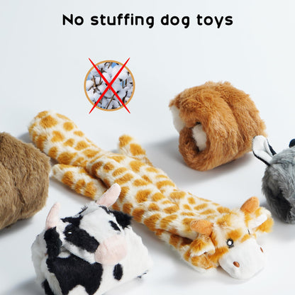 Nocciola Dog Squeaky Toys, 5 PCS Crinkle Plush Dog Toys, No Plush