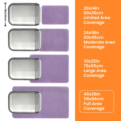 Petinstinct Jumbo Cat Litter Mat, Double Layer Honeycomb Litter
