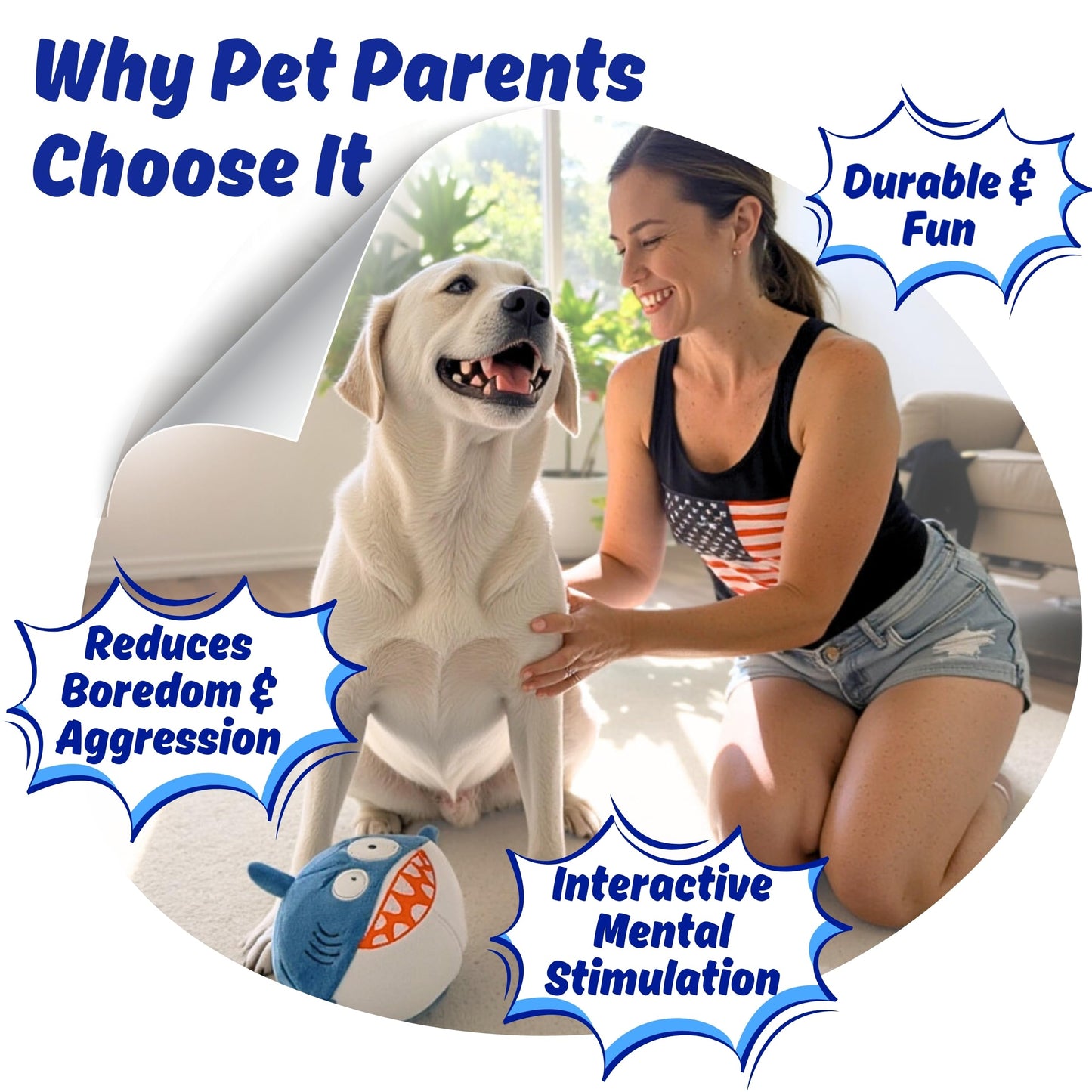 1 Squeaky Soft Plush Durable Dog Chew Toy for Aggressive Plush