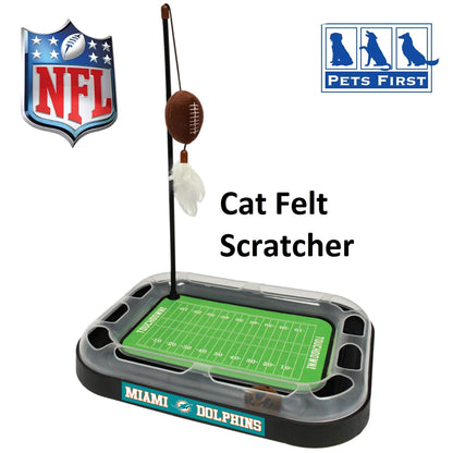 Cat Football Field NFL MIAMI DOLPHINS FOOTBALL FIELD CAT SCRATCHER TOY