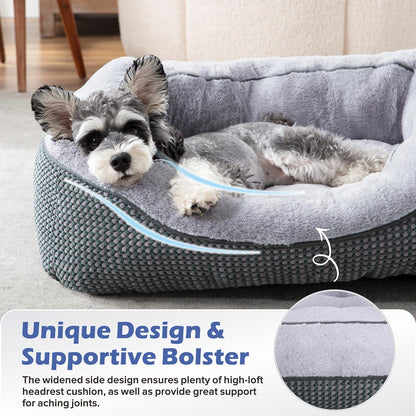 INVENHO Medium Dog Beds for Medium Dogs Washable, Rectangle Dog Bed