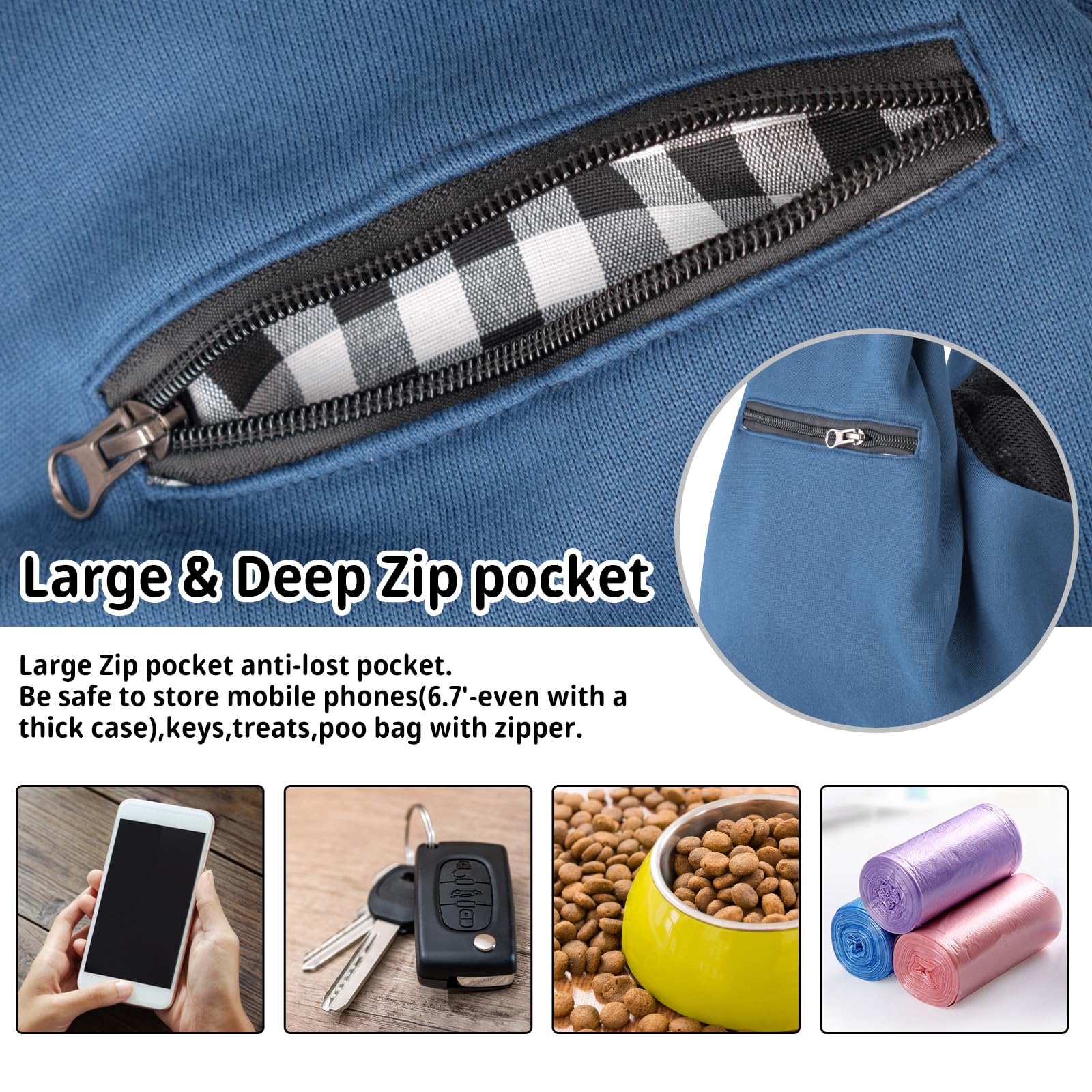 CUBY Dog and Cat Sling Carrier Small Dog Carrier Sling with Adjust Bag