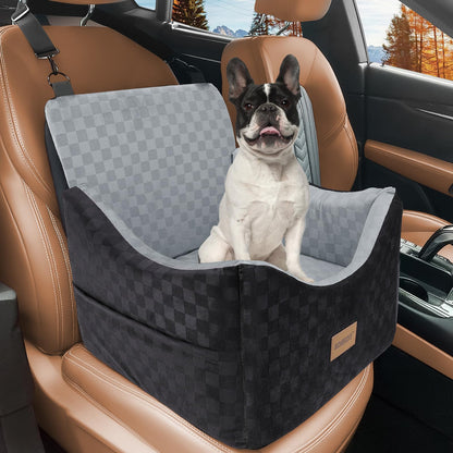 JOEJOY Elevated Dog Car Seat for Small/Medium Dogs up to Memory Seat