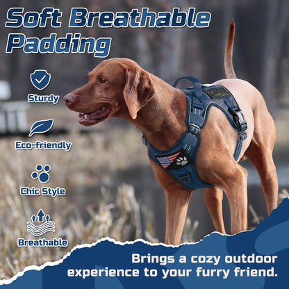 rabbitgoo Dog Harness No Pull, Military Dog Harness Medium Harness