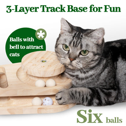 Meowoou Cat Scratching Post Tall Cat Scratcher for Indoor Tower