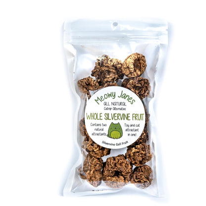 Meowy Janes Whole Silvervine Fruit- Dried Silvervine Gall Fruit Toy
