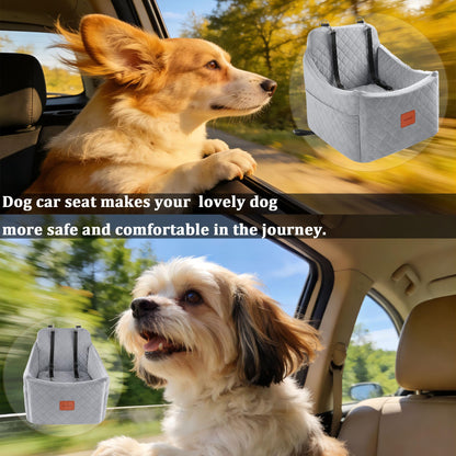 INDYBUD Dog Car Seat for Small/Medium Dogs up to Memory Foam Seat