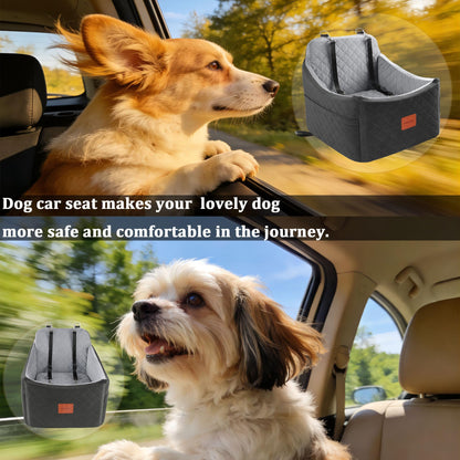 INDYBUD Dog Car Seat for Small Medium Dogs,Detachable Washable Seat