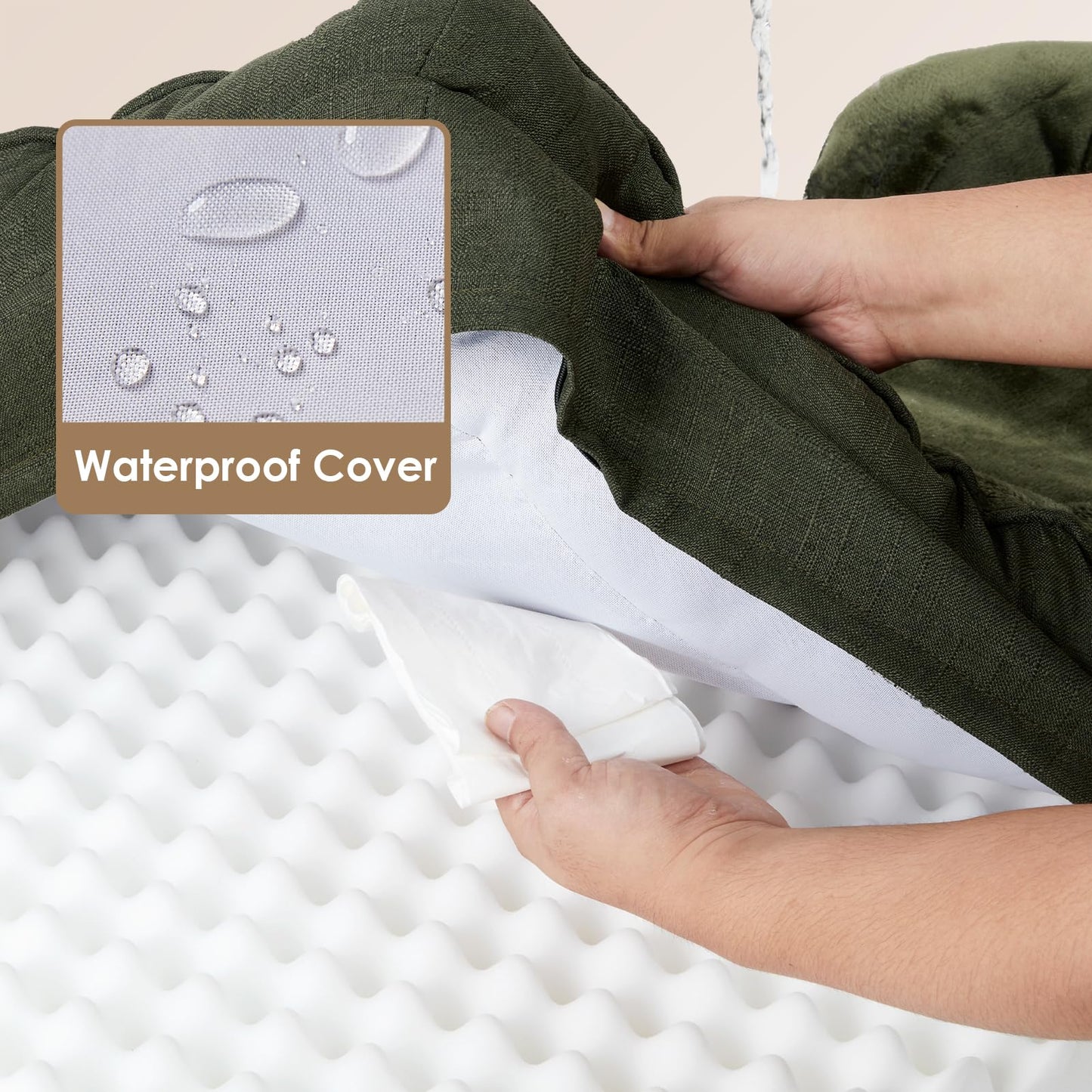 EHEYCIGA Orthopedic Dog Beds for Large Dogs, Waterproof Memory Bed