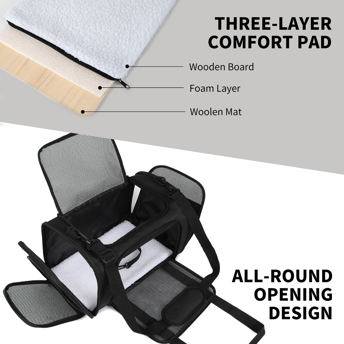 Yipincover Carriers Soft-Sided Pet Carrier