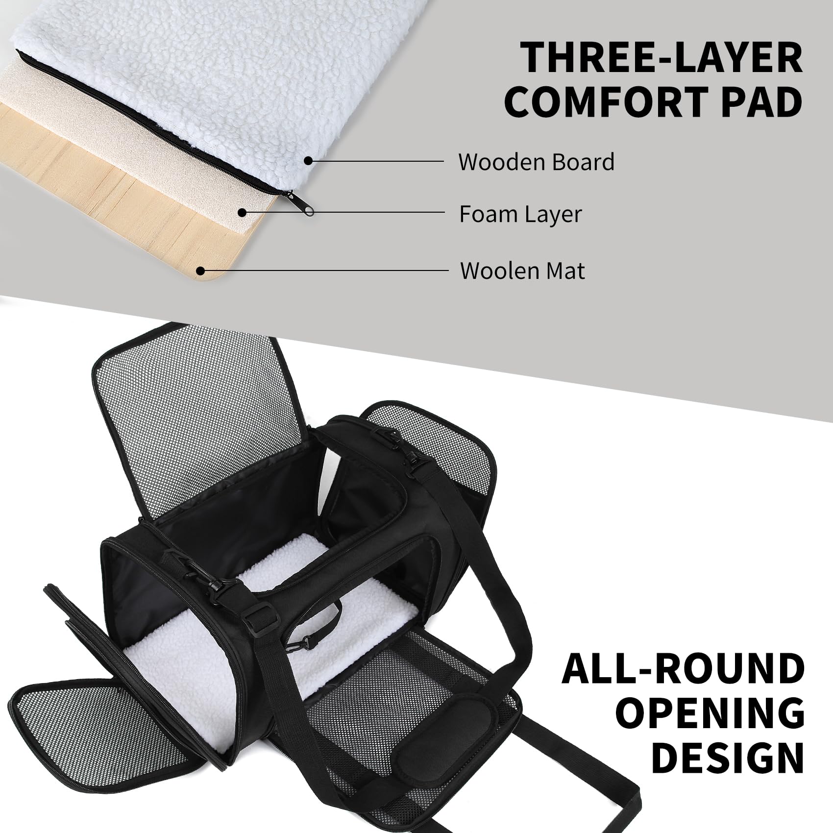 Yipincover Carriers Soft-Sided Pet Carrier