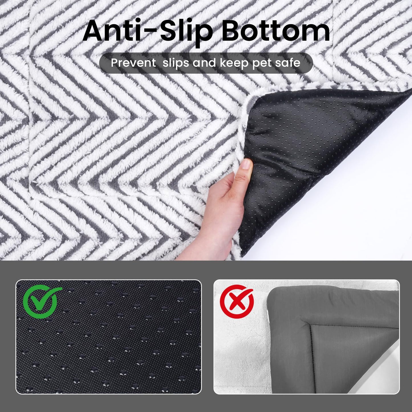 Mora Pets Cat Bed for Indoor Cats Small Dogs Washable Cat Mat Crate