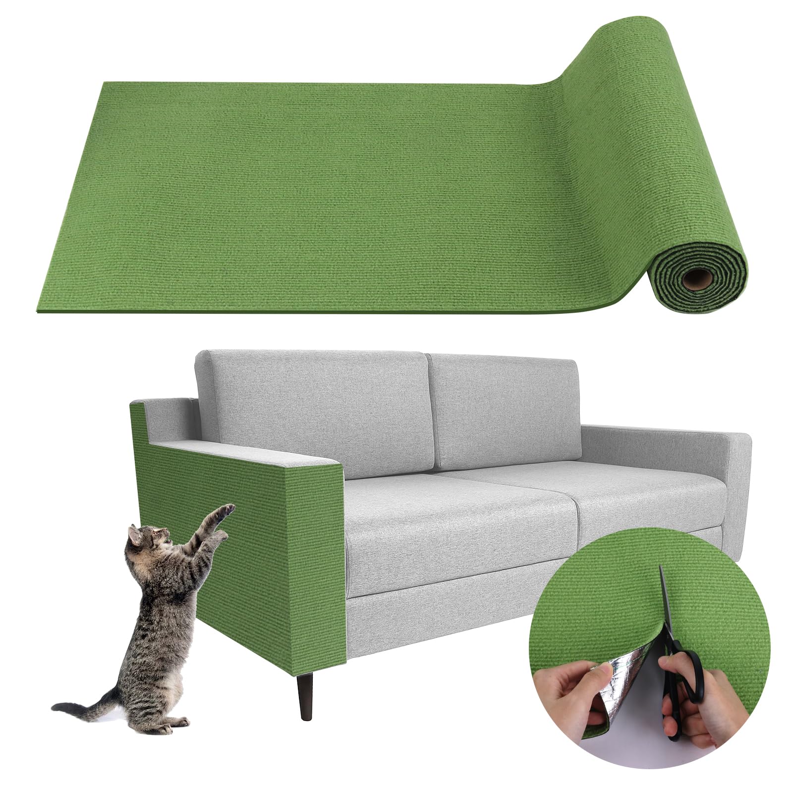 Climbing Cat Scratcher Mat Trimmable Cat Scratching Post Carpet Tree
