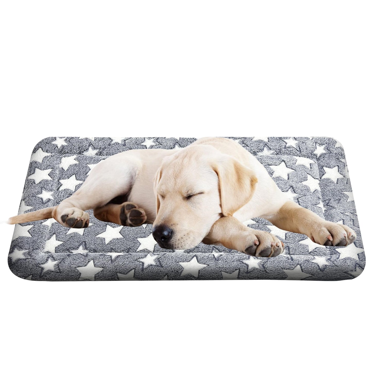 4 Pcs Washable Dog Bed Plush Orthopedic Outdoor Crate Mat
