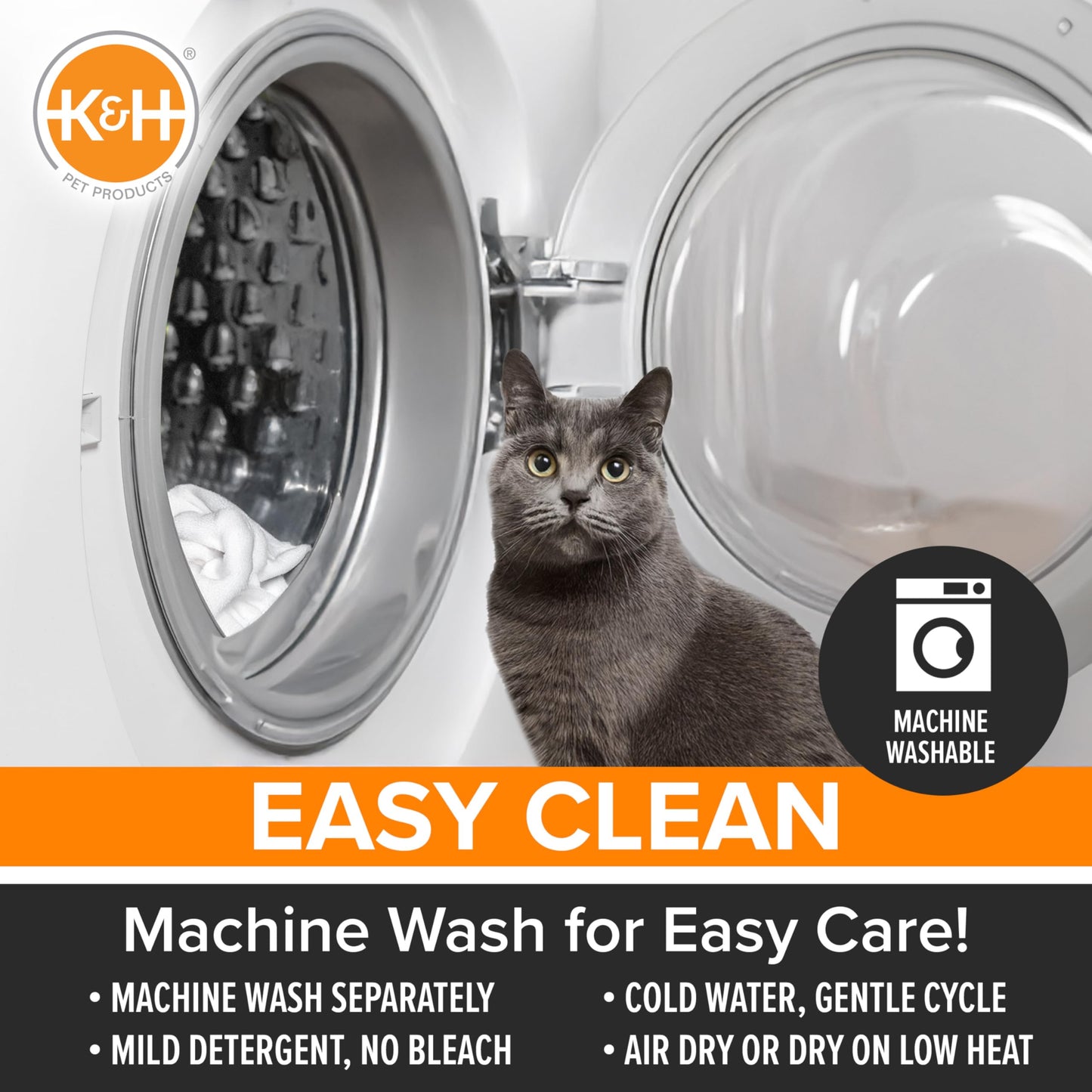 K&H Pet Products Self-Warming Cat Bed Pad,Self Heating Pad for Bed