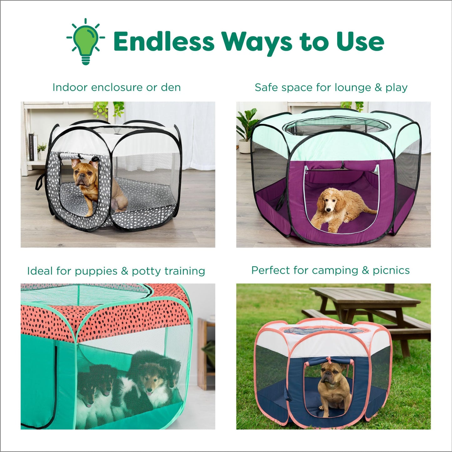 Furhaven Portable Dog Playpen, Cat Playpen, Pet Crate