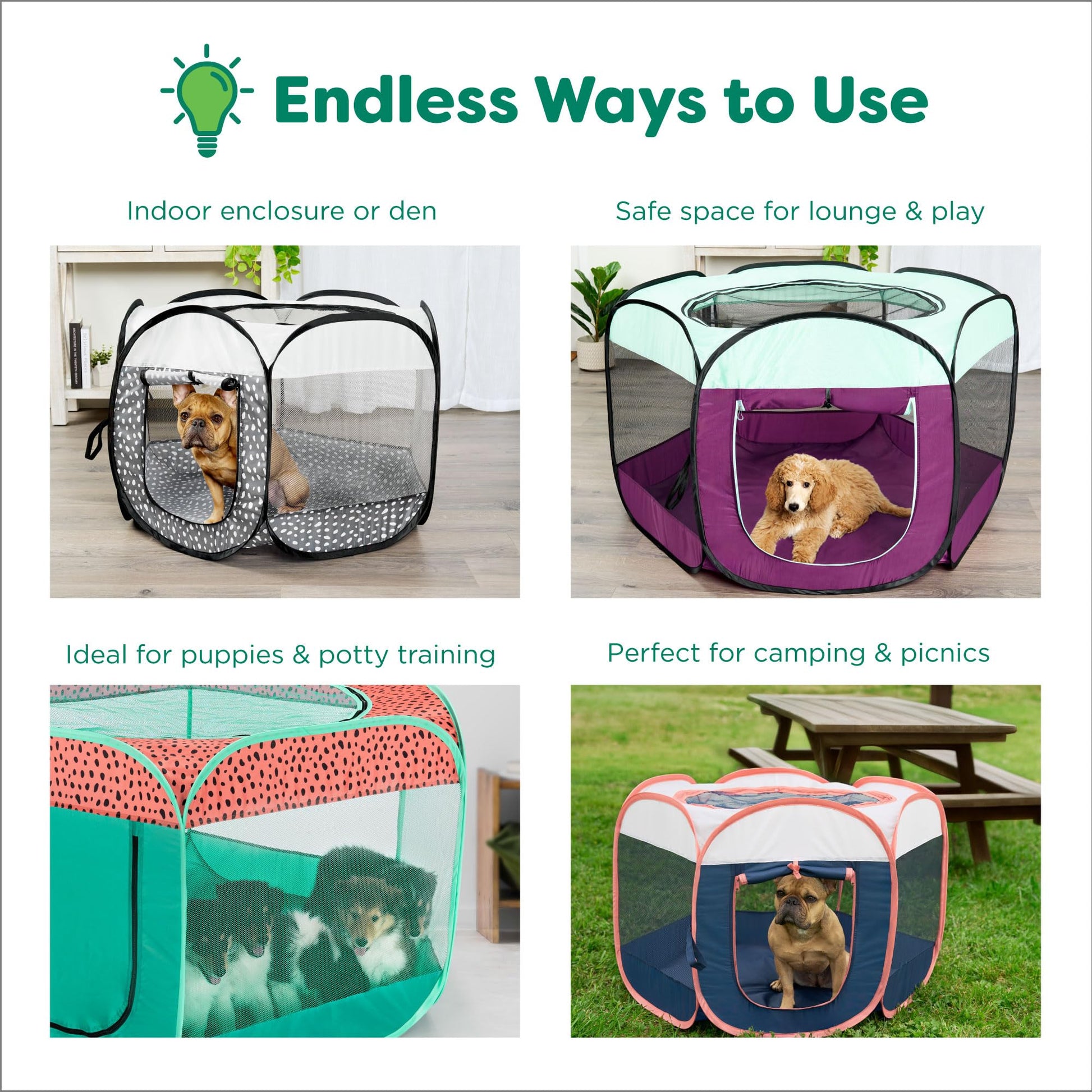 Furhaven Portable Dog Playpen, Cat Playpen, Pet Crate