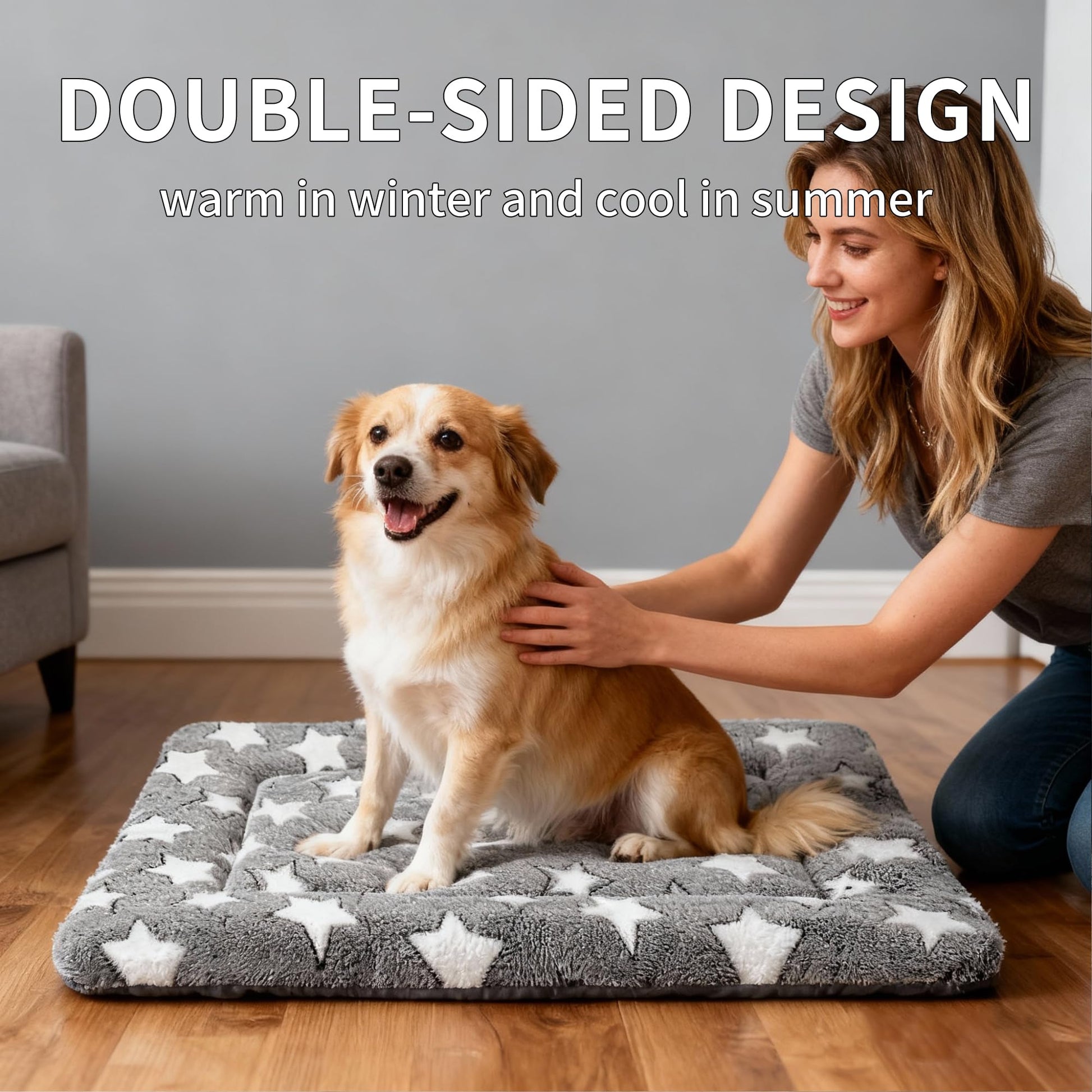 Dog Bed Mat Comfortable Kennel Pad, Crate Bed Mat Crate
