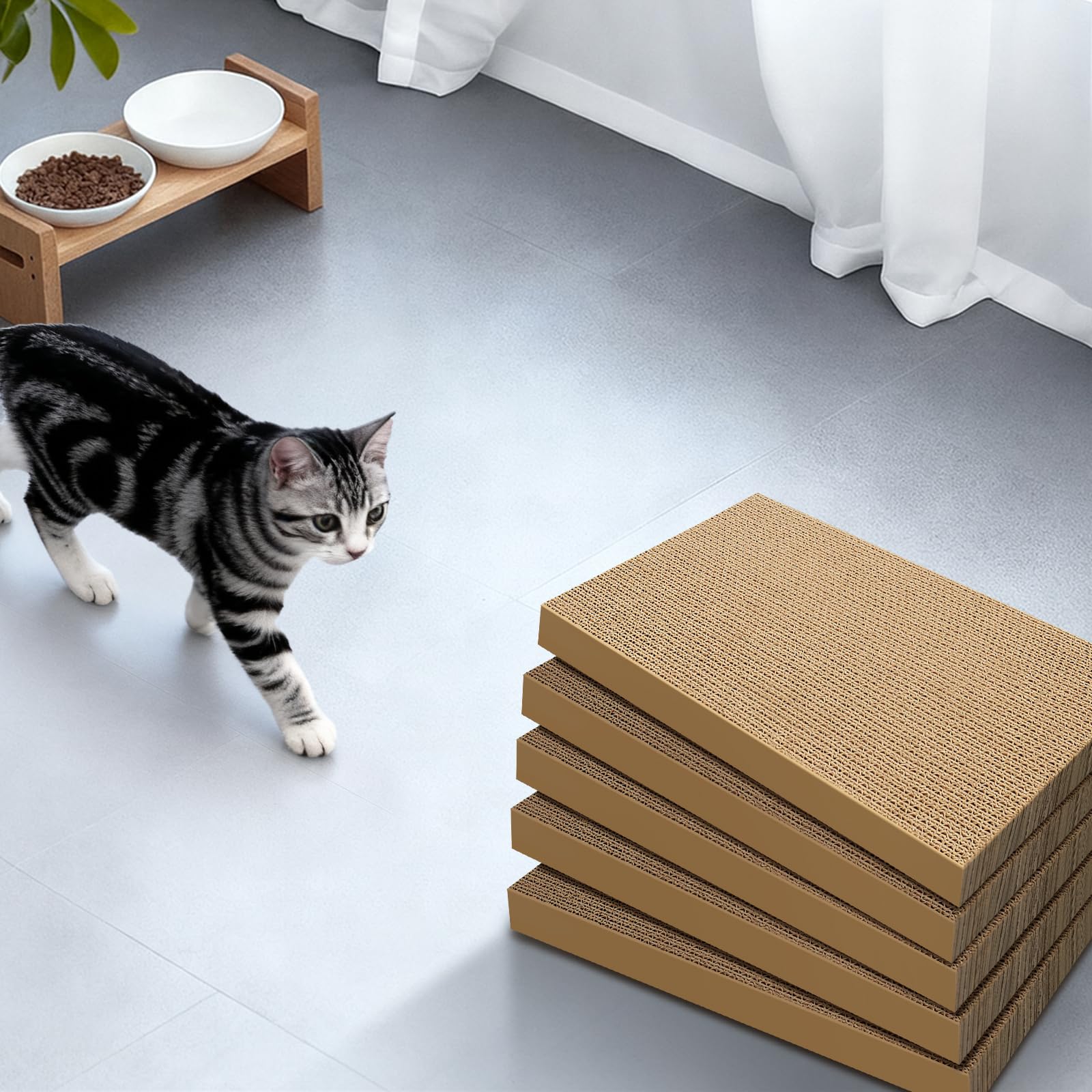 AGYM 5 Packs Cat Scratcher, 5 Packs Refill Cat Scratching Pad