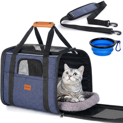 Morpilot Cat Carrier Soft Sided Cat Carrier Large for Big Carrier