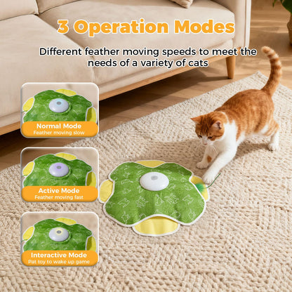 EHWZ Cat Toys for Bored Indoor Adult Cats, Rechargeable Wand