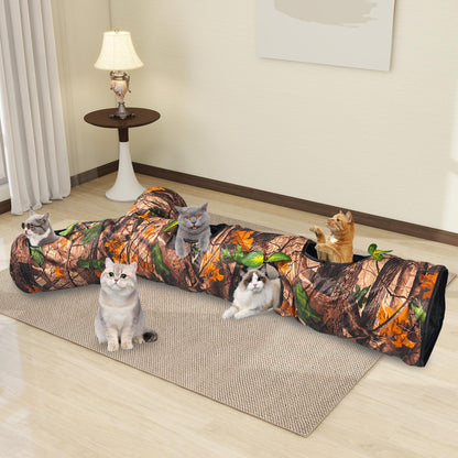 FelRelWel Cat Tunnel,Under Christmas Tree 59" Large Y-Shape Cat Toy